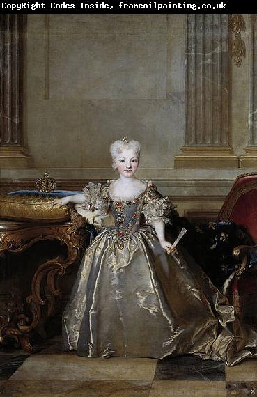 Nicolas de Largilliere Portrait of the Mariana Victoria of Spain, Infanta of Spain and future Queen of Portugal; eldest daughter of Philip V of Spain and his second wife Eli